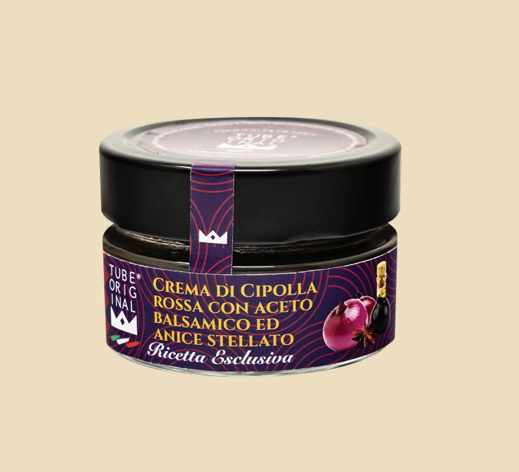 Crema di Cipolla Rossa all’Aceto Balsamico; ed Anice Stellato