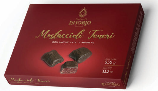 MOSTACCIOLI TENERI CON MARMELLATA DI AMARENE