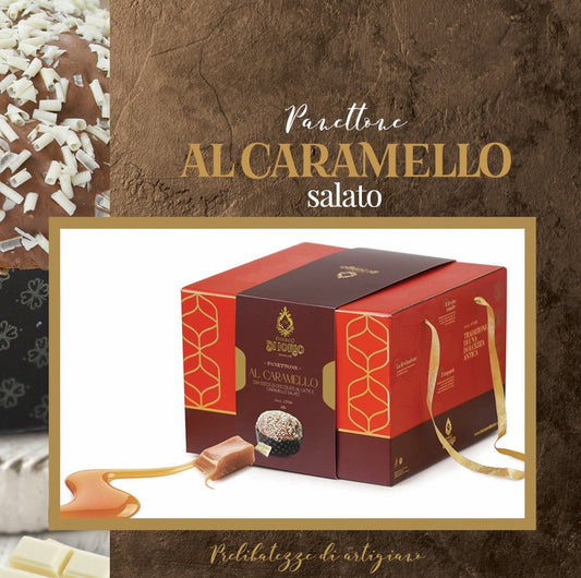 PANETTONE ARTIGIANALE AL CARAMELLO SALATO 1 KG